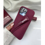 Брендовий рожевий чохол Rhode Lip Case Raspberry Jelly з блиском для iPhone 15 Pro Max